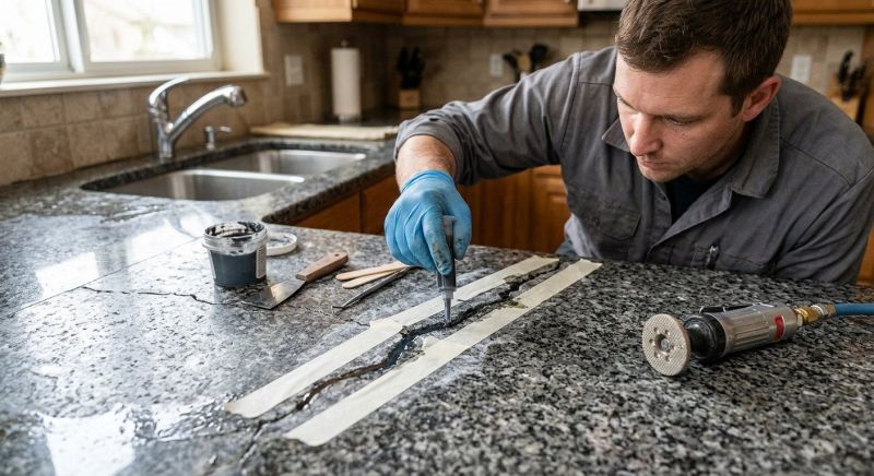Poured Countertop Installation in Sonoma County, CA
